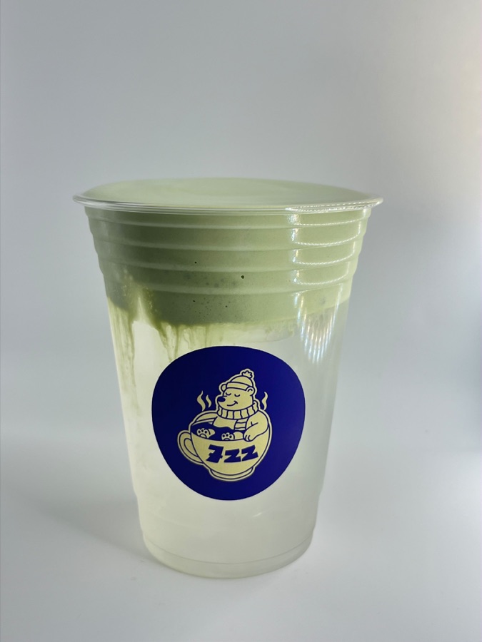 Iced coconut matcha cloud