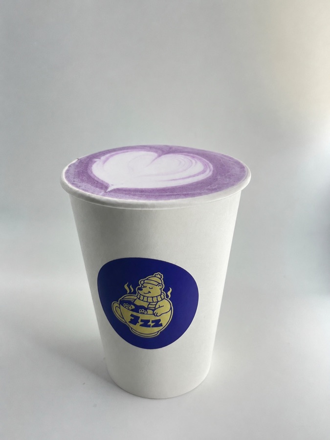 Ube latte